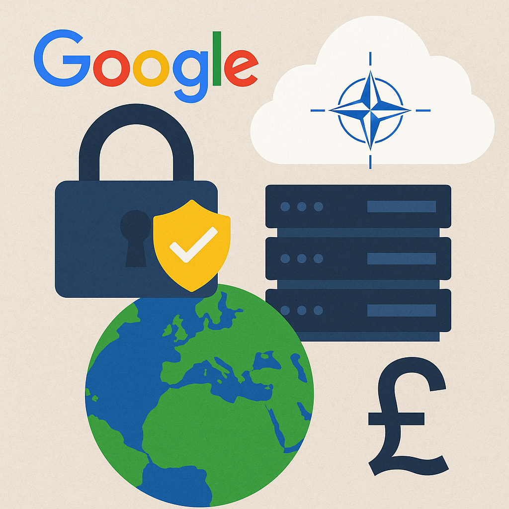 गूगल को नाटो को सॉवरेन क्लाउड सेवाएं प्रदान करने के लिए करोड़ों पाउंड का अनुबंध मिला