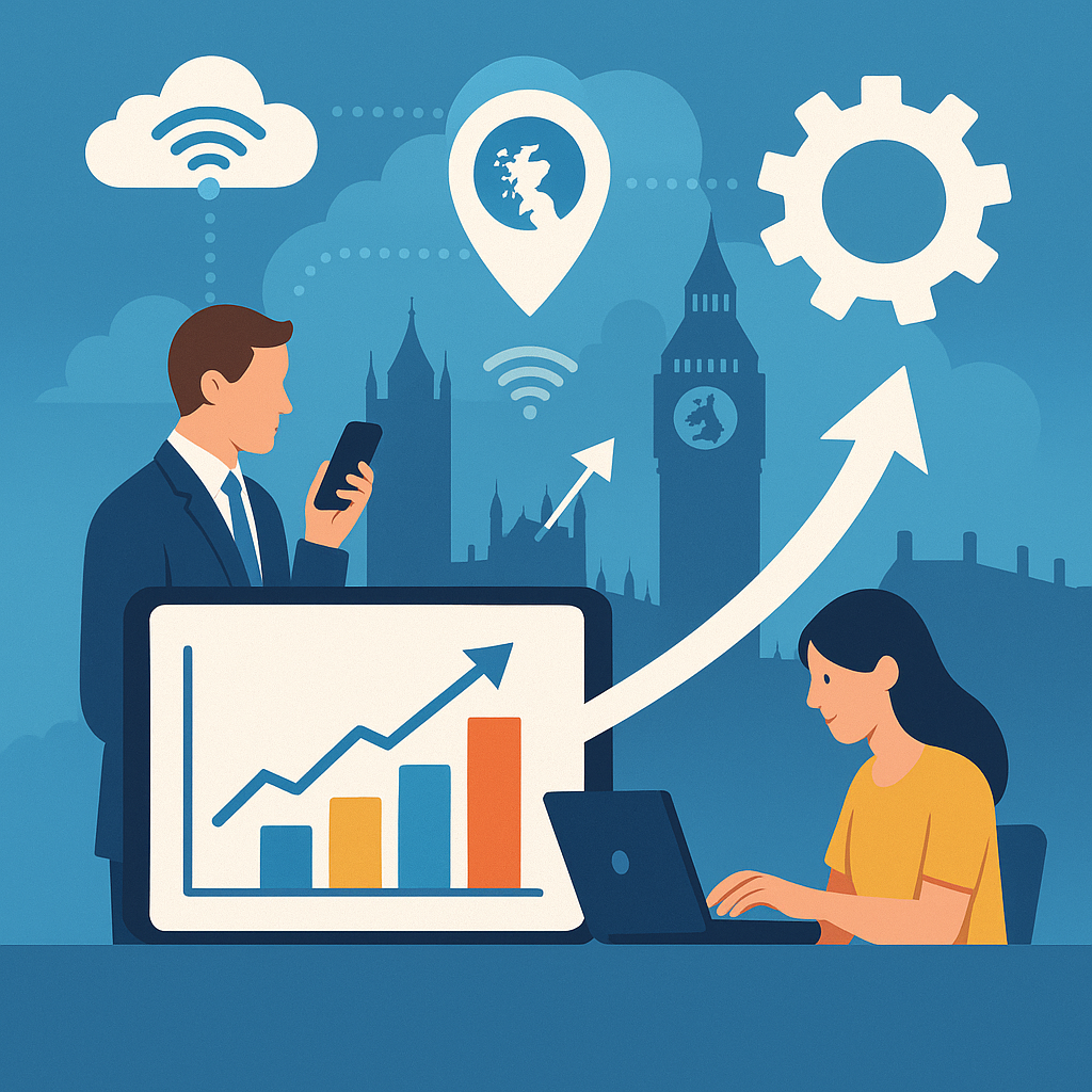 ब्रिटेन में कनेक्टेड तकनीक के उन्नयन से उत्पादकता में वृद्धि हो सकती है